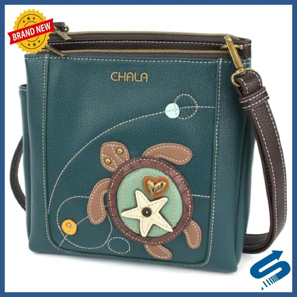 Faux Leather Crossbody Bag with RFID Protection, Adjustable Strap - Picture 2 of 6